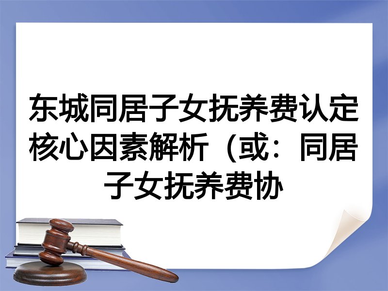 东城同居子女抚养费认定核心因素解析(或:同居子女抚养费协