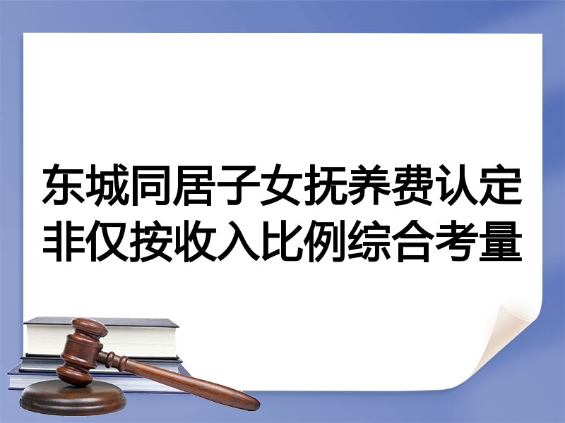 东城同居子女抚养费认定非仅按收入比例综合考量