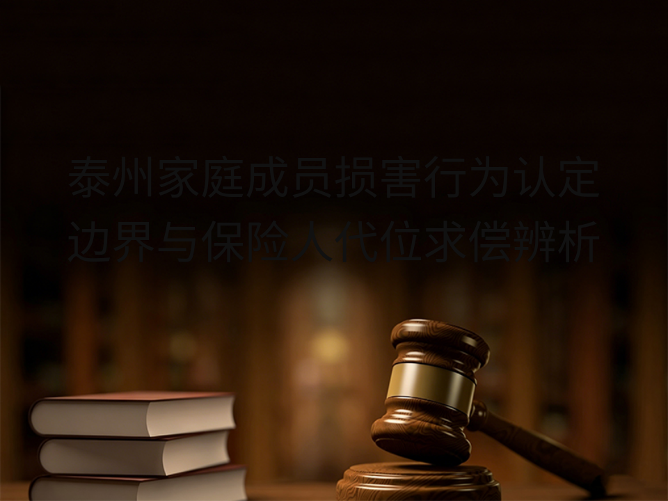 泰州家庭成员损害行为认定边界与保险人代位求偿辨析