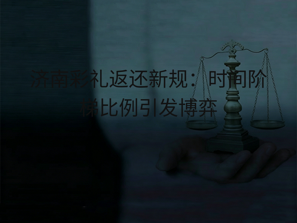 济南彩礼返还新规:时间阶梯比例引发博弈