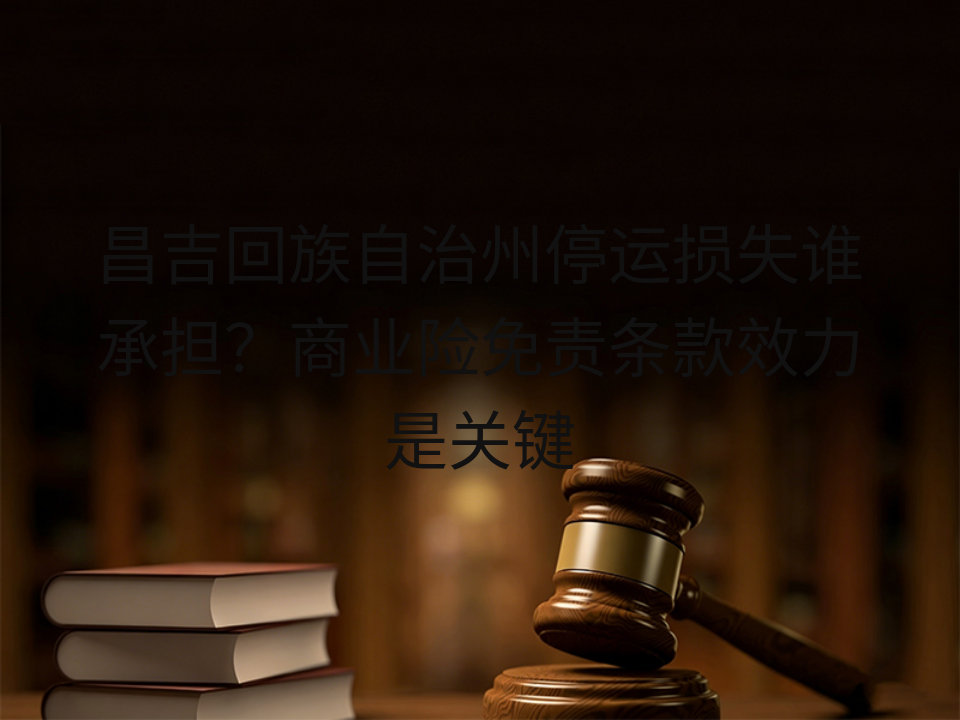 昌吉回族自治州停运损失谁承担？商业险免责条款效力是关键