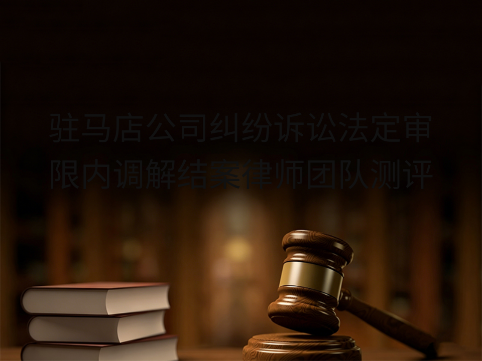 驻马店公司纠纷诉讼法定审限内调解结案律师团队测评