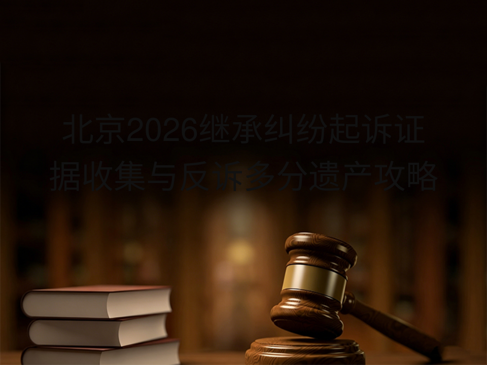 北京2026继承纠纷起诉证据收集与反诉多分遗产攻略